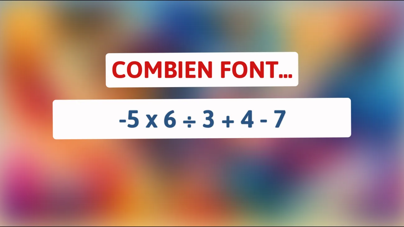 Défi mathématique : Êtes-vous assez intelligent pour résoudre cette équation en un clin d'œil ?"