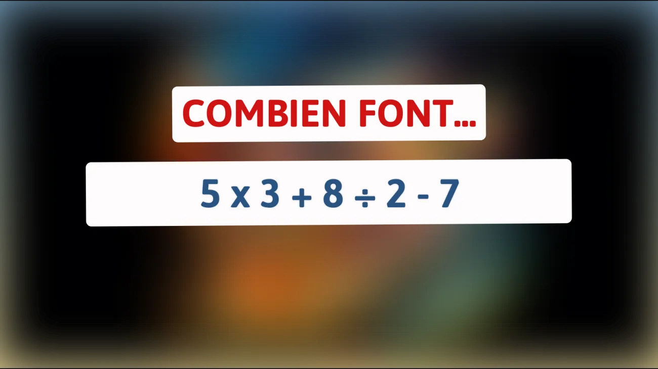 Défiez votre esprit : Résolvez cette énigme mathématique astucieuse et rejoignez les génies !"